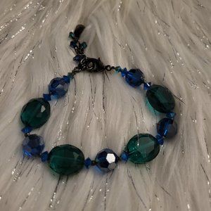 Dabby Reid Green/Blue Beaded Bracelet
